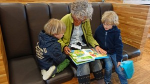reading books