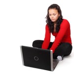 woman on laptop