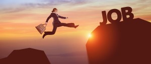 woman jumping